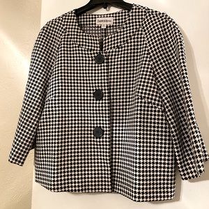 Houndstooth Crop Jacket